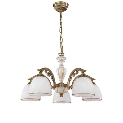 Candelabru din alama cu 5 brate design italian 8606