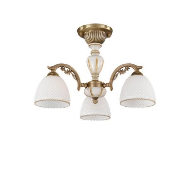 Lustra aplicata clasica din alama 3 brate design italian 8606