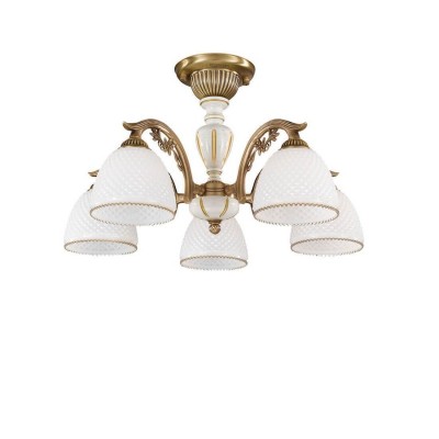 Lustra aplicata clasica din alama 5 brate design italian 8606