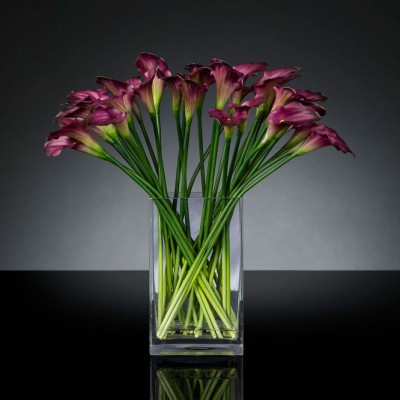 Aranjament floral mediu design LUX RUBBER CALLA