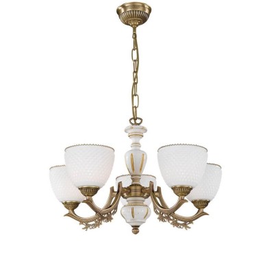 Candelabru din alama cu 5 brate design italian 8656