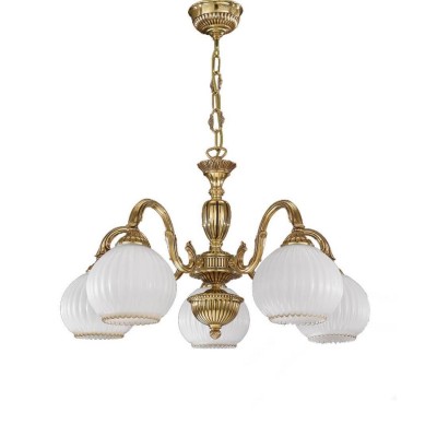 Candelabru din alama cu 5 brate design italian 9300