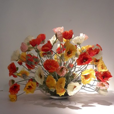 Aranjament floral mediu design LUX POPPY FLOWERS