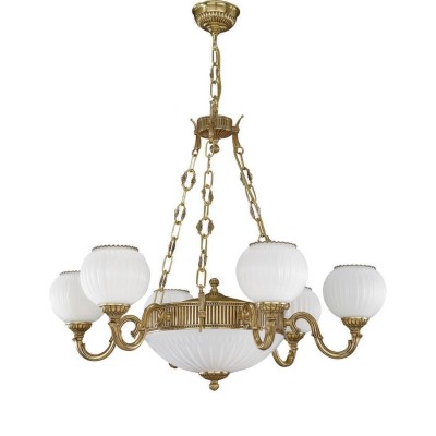 Candelabru clasic din alama 6+2 design italian 9350