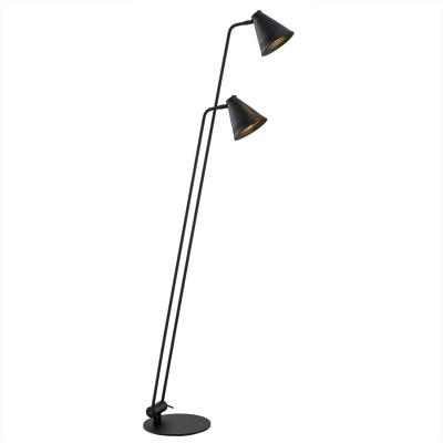 Lampadar cu 2 brate design modern AVALONE negru