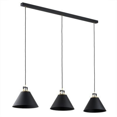 Lustra cu 3 pendule  design modern ORTE negru