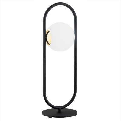 Veioza, lampa de masa design modern Rovetto negru