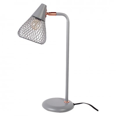 Veioza, lampa de masa design industrial Fanny gri