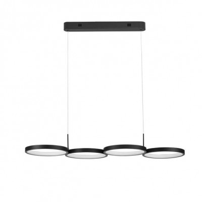 Lustra LED suspendata design modern MAGNUS R4 neagra