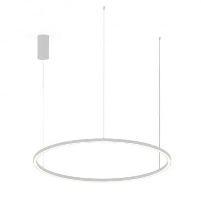 Lustra moderna design circular  HOOP BIANCA D120