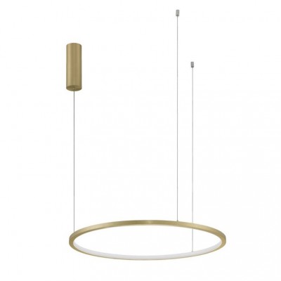 Lustra LED suspendata design modern circular TARQUIN D-60cm aurie