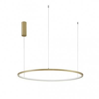 Lustra LED suspendata design modern circular TARQUIN D-80cm aurie