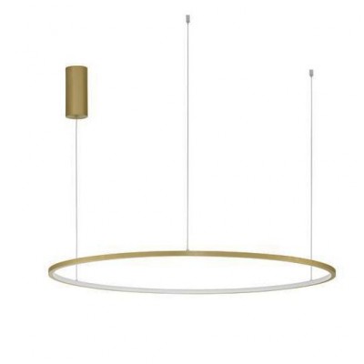 Lustra LED suspendata design modern circular TARQUIN D-100cm aurie