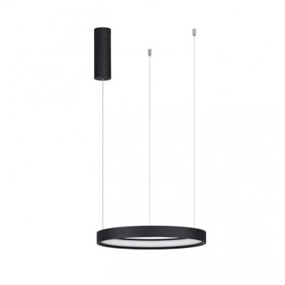 Lustra LED suspendata design modern circular PERRINE D-40cm neagra