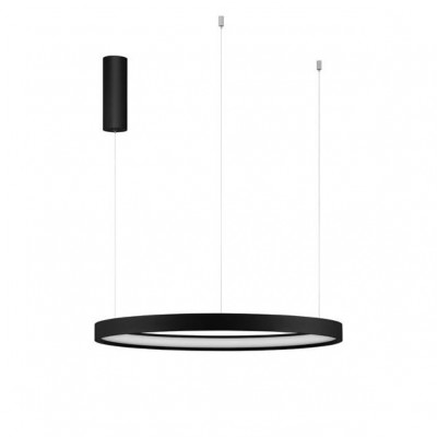 Lustra LED suspendata design modern circular PERRINE D-60cm neagra