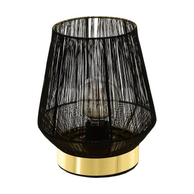 Veioza, lampa de masa eleganta ESCANDIDOS negru, auriu