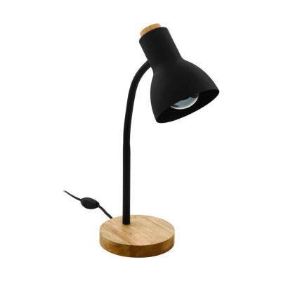 Veioza, lampa de masa design modern VERADAL negru, maro