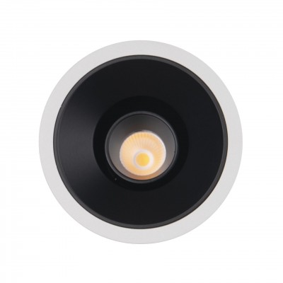 Spot LED incastrabil GALEXO H0106 alb cu inel negru