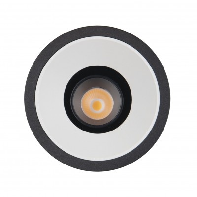 Spot LED incastrabil GALEXO H0106 negru cu inel alb