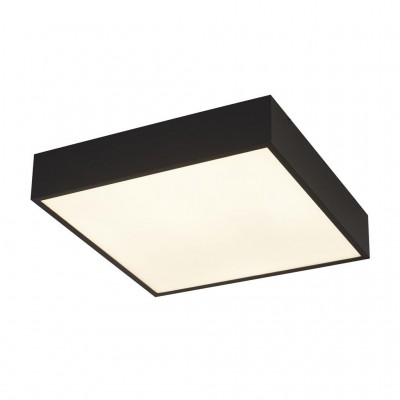 Plafoniera LED baie cu protectie IP44 Zeus 30x30cm, negru