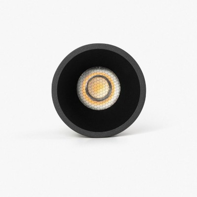 Spot LED incastrabil TULIPA Black recessed downlight 7W 15° 3000K CRI90 dali