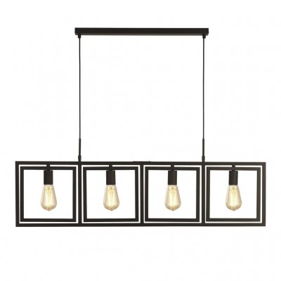 Lustra design industrial cu 4 surse de lumina Plaza