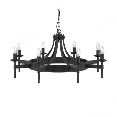 Candelabru stil rustic Cartwheel II 8L 