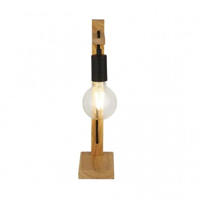 Lampa de masa din lemn design rustic Woody