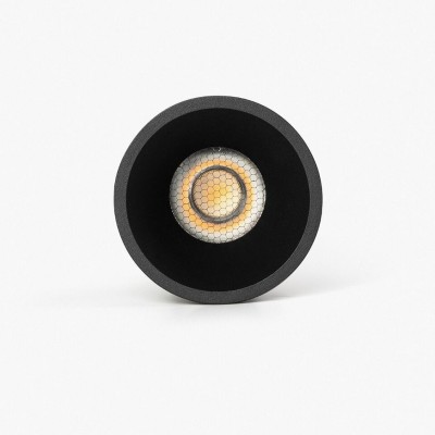 Spot LED incastrabil TULIPA Black recessed downlight 10W 15° 2700K CRI90 triac