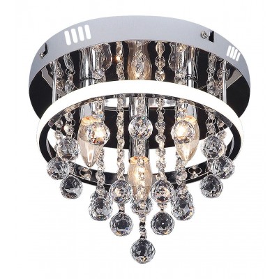 Plafoniera LED design modern Pallas crom, alb