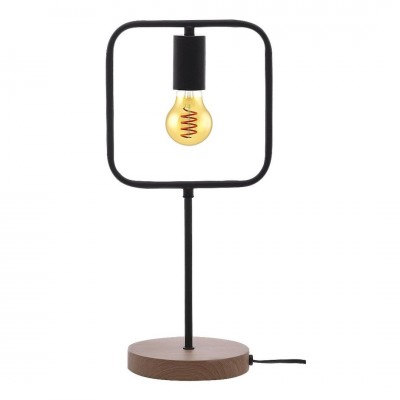 Veioza, lampa de masa design industrial Rufin negru