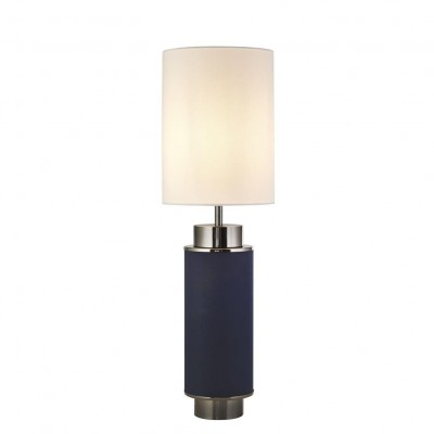 Veioza, lampa de masa moderna Flask bluemarin/ nickel negru