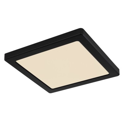 Plafoniera LED design modern LASSE negru 21,7x21,7cm