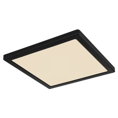 Plafoniera LED design modern LASSE negru 29,1x29,1cm