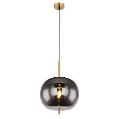 Pendul design modern Blacky I negru mat, alama