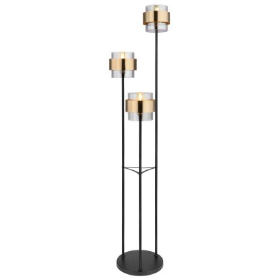 Lampadar, lampa de podea design modern MILLEY negru, auriu