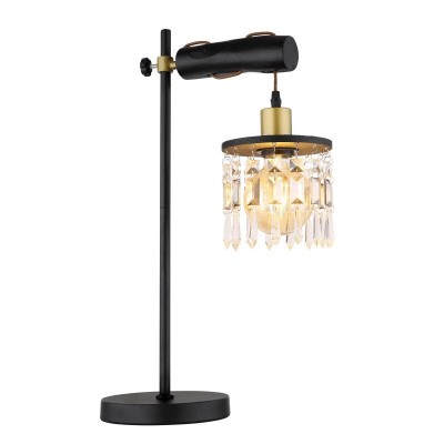 Veioza, lampa de masa design modern COMMA alama mat, negru