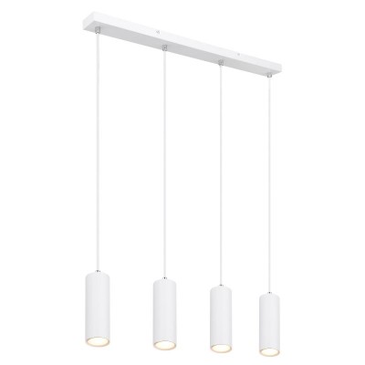 Lustra cu 4 pendule design modern ROBBY alb