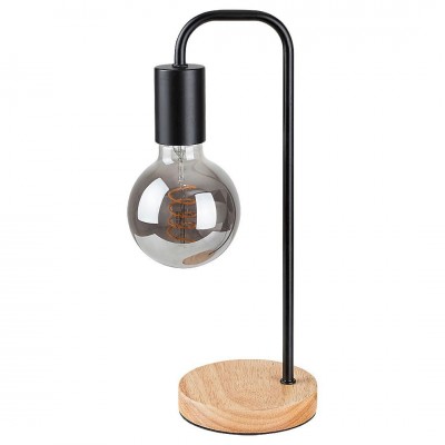 Veioza, lampa de masa design industrial Bruno negru