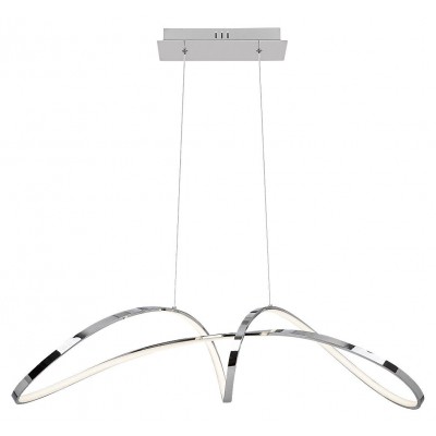 Lustra LED suspendata design modern Aisha crom