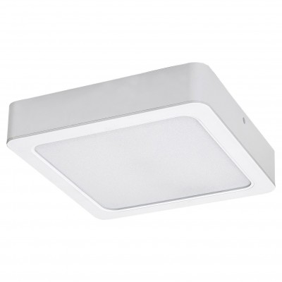 Plafoniera LED design modern Shaun alb 22x22cm