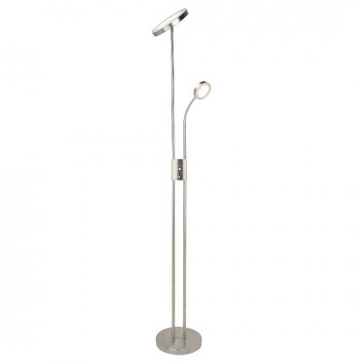 Lampadar LED, lampa de podea design modern Ophus crom satin