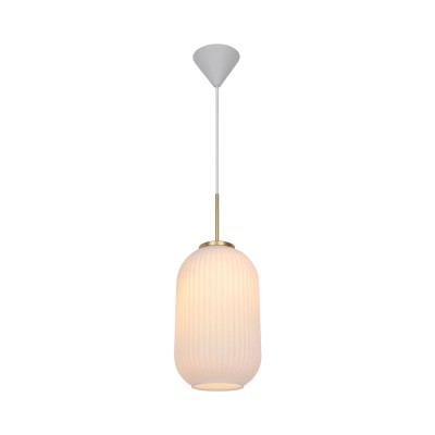 Pendul design scandinav Milford 20 alb opal