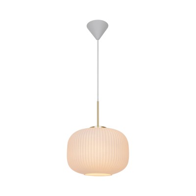 Pendul design scandinav Milford 30 alb opal