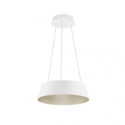 Pendul LED dimabil design modern ALBA alb 42cm