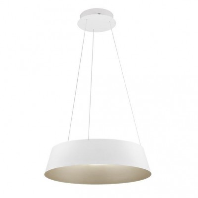 Pendul LED dimabil design modern ALBA alb 54cm