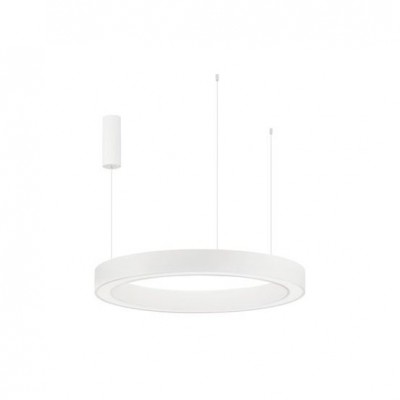 Pendul LED dimabil design modern MORBIDO alb 80cm