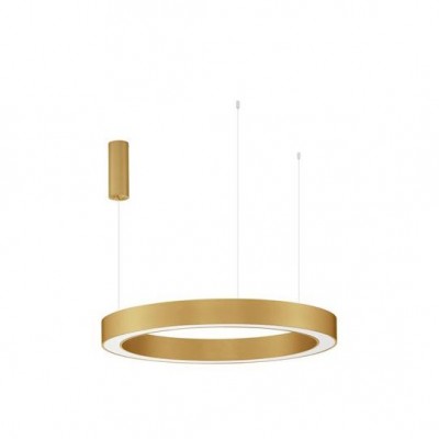 Pendul LED dimabil design modern MORBIDO alama, auriu 80cm