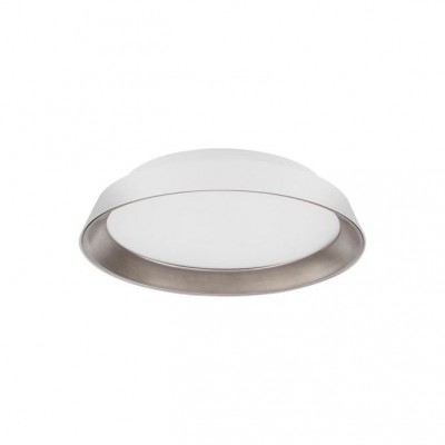 Plafoniera LED dimabila design modern Vela alb 45cm