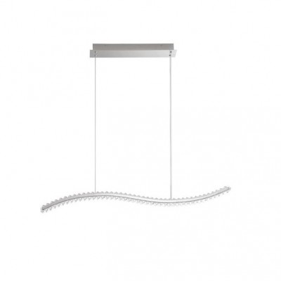 Lustra LED suspendata, cristal design elegant AURELIA crom